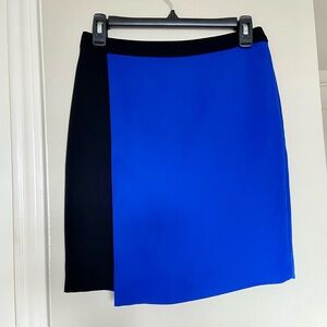 F21 cobalt a-line skirt